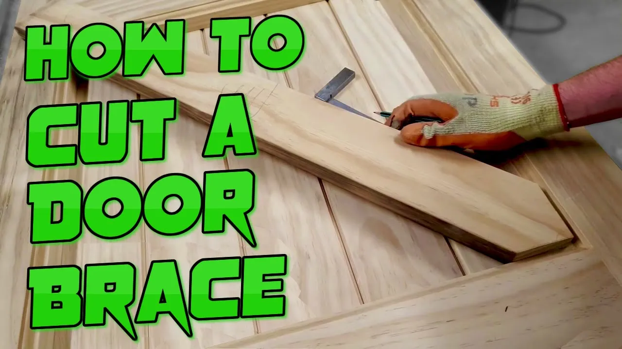You are currently viewing HOW TO CUT BRACES INTO A FRAME LEDGE & BRACED DOOR